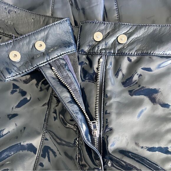 Maeve by Anthropologie Black Patent Leather Pants - Size US 10P - Picture 7 of 11
